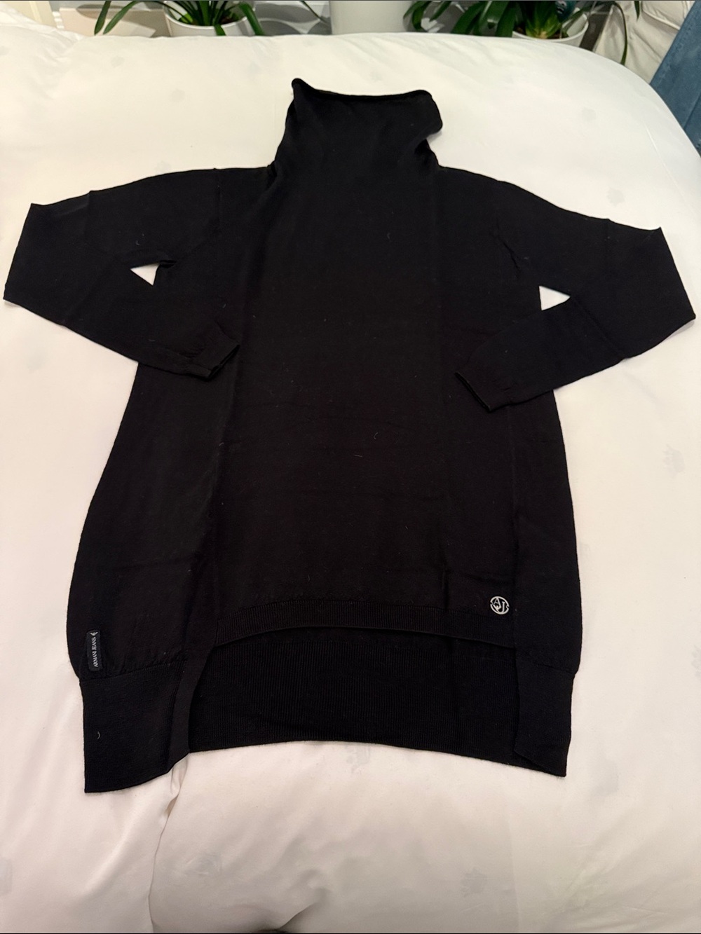 Armani Jeans Black Women's Turtleneck Sweater